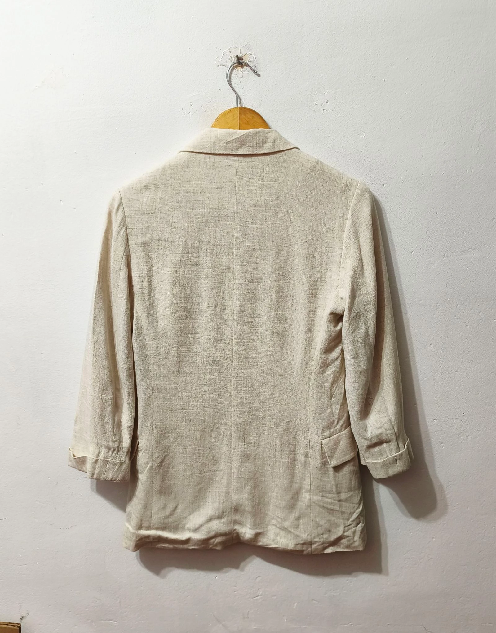 Blazer creme Stradivarius mulher Tamanho XS – photo 2